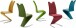 Freischwinger >Pupik II< in petrol - 45x102x62cm (BxHxT)