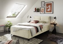 Boxbett >ANDON 1< Liegefläche 120x200 cm, cream - 121x102x210 (BxHxT)