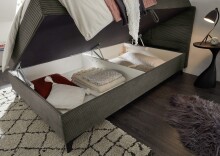 Boxbett >ANDON 1< Liegefläche 120x200cm, in mocca - 121x102x210 (BxHxT)