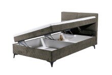 Boxbett >ANDON 1< Liegefläche 120x200cm, in mocca - 121x102x210 (BxHxT)