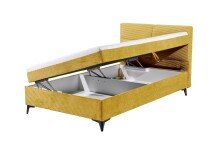Boxbett >ANDON 1< Liegefläche 120x200cm, mustard - 121x102x210 (BxHxT)