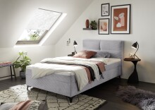Boxbett >ANDON 1< Liegefläche 120x200cm, Bezug dove - 121x102x210 (BxHxT)