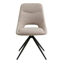 Esszimmerstuhl >Dokka< (2er-Set) 360° Drehfunktion, in Sand - 52x87,5x57,5 (BxHxT)