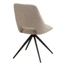 Esszimmerstuhl >Dokka< (2er-Set) 360° Drehfunktion, in Sand - 52x87,5x57,5 (BxHxT)