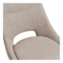 Esszimmerstuhl >Dokka< (2er-Set) 360° Drehfunktion, in Sand - 52x87,5x57,5 (BxHxT)