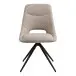 Esszimmerstuhl >Dokka< (2er-Set) 360° Drehfunktion, in Sand - 52x87,5x57,5 (BxHxT)