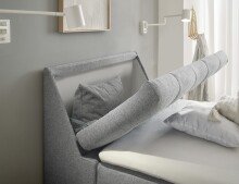 Boxbett >ATLANTIS 6< 120x200 cm Liegefläche, Bezug grey - 125x102x240cm (BxHxT)