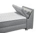 Boxbett >ATLANTIS 6< 120x200 cm Liegefläche, Bezug grey - 125x102x240cm (BxHxT)