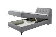 Boxbett >ATLANTIS 6< 120x200 cm Liegefläche, Bezug dark grey - 125x102x240cm (BxHxT)