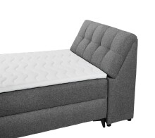 Boxbett >ATLANTIS 6< 120x200 cm Liegefläche, Bezug anthrazit - 125x102x240cm (BxHxT)