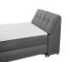 Boxbett >ATLANTIS 6< 120x200 cm Liegefläche, Bezug anthrazit - 125x102x240cm (BxHxT)