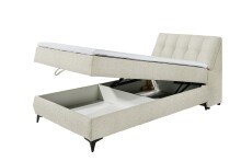 Boxbett >ATLANTIS 6< 120x200 cm Liegefläche, Bezug Ivory - 125x102x240cm (BxHxT)