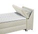 Boxbett >ATLANTIS 6< 120x200 cm Liegefläche, Bezug Ivory - 125x102x240cm (BxHxT)