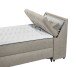 Boxbett >ATLANTIS 6< 120x200 cm Liegefläche, Bezug sand - 125x102x240cm (BxHxT)