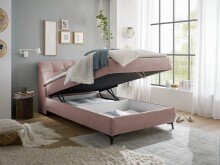 Boxbett >ATLANTIS 6< 120x200 cm Liegefläche, Bezug flamingo - 125x102x240cm (BxHxT)