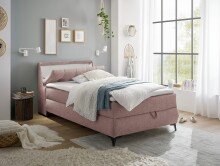 Boxbett >ATLANTIS 6< 120x200 cm Liegefläche, Bezug flamingo - 125x102x240cm (BxHxT)