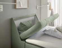Boxbett >ATLANTIS 6< 120x200 cm Liegefläche, Bezug olive - 125x102x240cm (BxHxT)