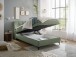 Boxbett >ATLANTIS 6< 120x200 cm Liegefläche, Bezug olive - 125x102x240cm (BxHxT)