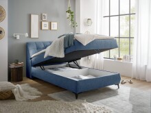 Boxbett >ATLANTIS 6< 120x200 cm Liegefläche, Bezug blue - 125x102x240cm (BxHxT)