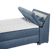 Boxbett >ATLANTIS 6< 120x200 cm Liegefläche, Bezug blue - 125x102x240cm (BxHxT)