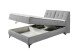 Boxbett >ATLANTIS 6< 140x200 cm Liegefläche, Bezug grey - 145x102x240cm (BxHxT)