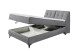 Boxbett >ATLANTIS 6< 140x200 cm Liegefläche, Bezug dark grey - 145x102x240cm (BxHxT)