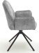 Esszimmerstuhl >Ottawa< mit Armlehne in Grau - 60x89x64 (BxHxT) 180 °drehbar