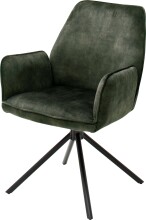 Esszimmerstuhl >Ottawa< mit Armlehne in Olive -...