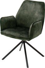 Esszimmerstuhl >Ottawa< mit Armlehne in Olive -...