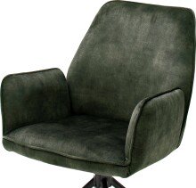 Esszimmerstuhl >Ottawa< mit Armlehne in Olive - 60x89x64 (BxHxT) 180 °drehbar