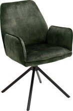 Esszimmerstuhl >Ottawa< mit Armlehne in Olive -...