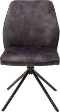 Esszimmerstuhl >Ottawa< in Anthrazit - 52x89x64 (BxHxT) 180 °drehbar