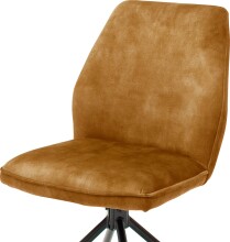 Esszimmerstuhl >Ottawa< in Curry - 52x89x64 (BxHxT) 180 °drehbar