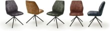 Esszimmerstuhl >Ottawa< in Olive - 52x89x64 (BxHxT) 180 °drehbar