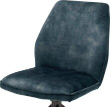 Esszimmerstuhl >Ottawa< in Petrol - 52x89x64 (BxHxT) 180 °drehbar