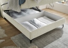 Boxbett >ATLANTIS 6< 140x200 cm Liegefläche, Bezug Ivory - 145x102x240cm (BxHxT)