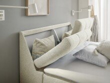 Boxbett >ATLANTIS 6< 140x200 cm Liegefläche, Bezug Ivory - 145x102x240cm (BxHxT)