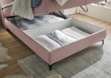 Boxbett >ATLANTIS 6< 140x200 cm Liegefläche, Bezug in flamingo - 145x102x240cm (BxHxT)