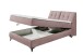 Boxbett >ATLANTIS 6< 140x200 cm Liegefläche, Bezug in flamingo - 145x102x240cm (BxHxT)