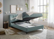 Boxbett >ATLANTIS 6< 140x200 cm Liegefläche, Bezug in mint - 145x102x240cm (BxHxT)