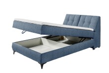 Boxbett >ATLANTIS 6< 140x200 cm Liegefläche, Bezug in blue - 145x102x240cm (BxHxT)