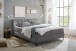 Boxbett >ATLANTIS 6< Liegefläche 180x200 cm, Bezug in dark grey - 185x102x240cm (BxHxT)
