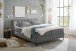 Boxbett >ATLANTIS 6< Liegefläche 180x200 cm, Bezug in dark grey - 185x102x240cm (BxHxT)