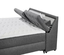 Boxbett >ATLANTIS 6< Liegefläche 180x200 cm, Bezug in anthrazit - 185x102x240cm (BxHxT)