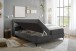 Boxbett >ATLANTIS 6< Liegefläche 180x200 cm, Bezug in anthrazit - 185x102x240cm (BxHxT)