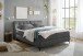 Boxbett >ATLANTIS 6< Liegefläche 180x200 cm, Bezug in anthrazit - 185x102x240cm (BxHxT)