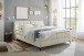 Boxbett >ATLANTIS 6< Liegefläche 180x200 cm, Bezug in Ivory - 185x102x240cm (BxHxT)