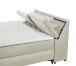 Boxbett >ATLANTIS 6< Liegefläche 180x200 cm, Bezug in Ivory - 185x102x240cm (BxHxT)