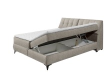 Boxbett >ATLANTIS 6< Liegefläche 180x200 cm, Bezug in sand - 185x102x240cm (BxHxT)