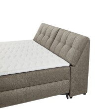 Boxbett >ATLANTIS 6< Liegefläche 180x200 cm, Bezug in espresso - 185x102x240cm (BxHxT)